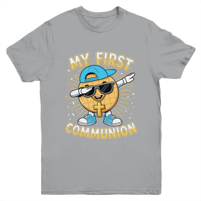 My First Communion Dabbing Wafer Funny 1st Communion Boy Youth Shirt | teecentury