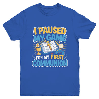 My First Communion Video Game Controller Boys Girls Gaming Youth Shirt | teecentury