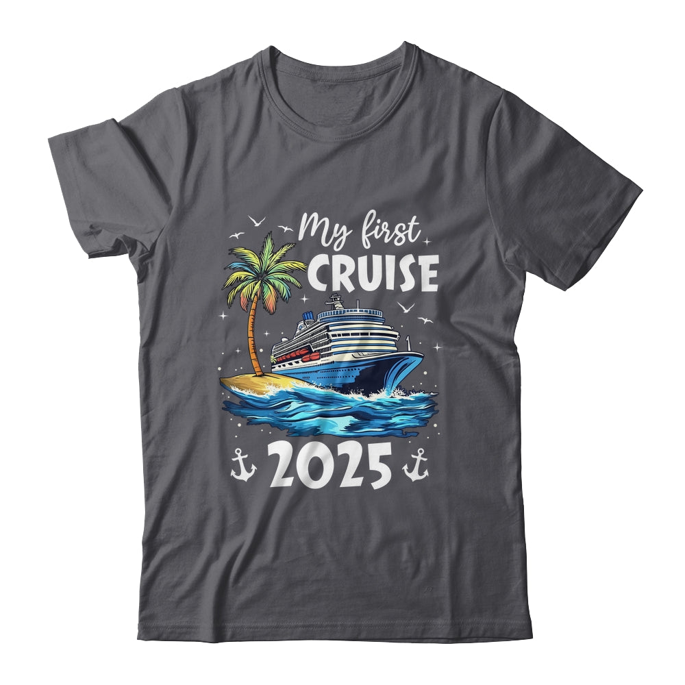 My First Cruise 2025 Funny First Time Cruise Vacation 2025 Shirt & Tank Top | teecentury