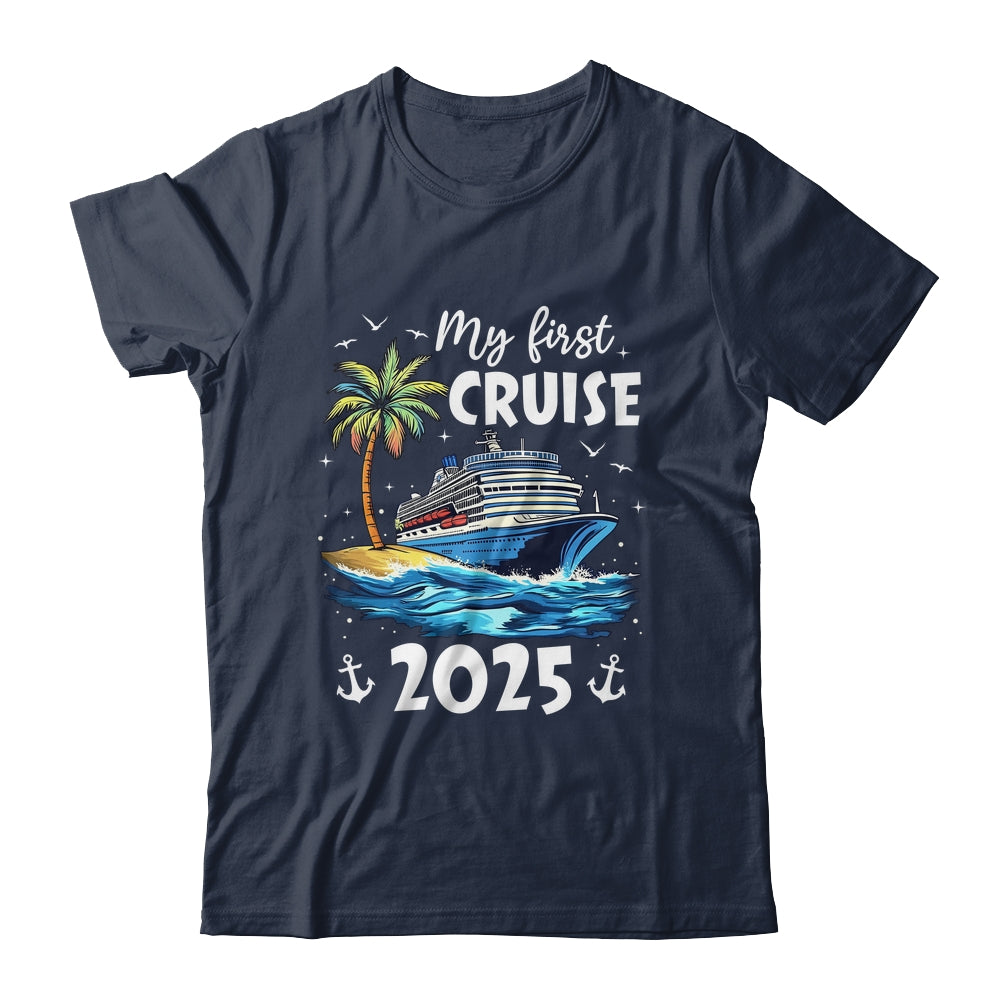 My First Cruise 2025 Funny First Time Cruise Vacation 2025 Shirt & Tank Top | teecentury