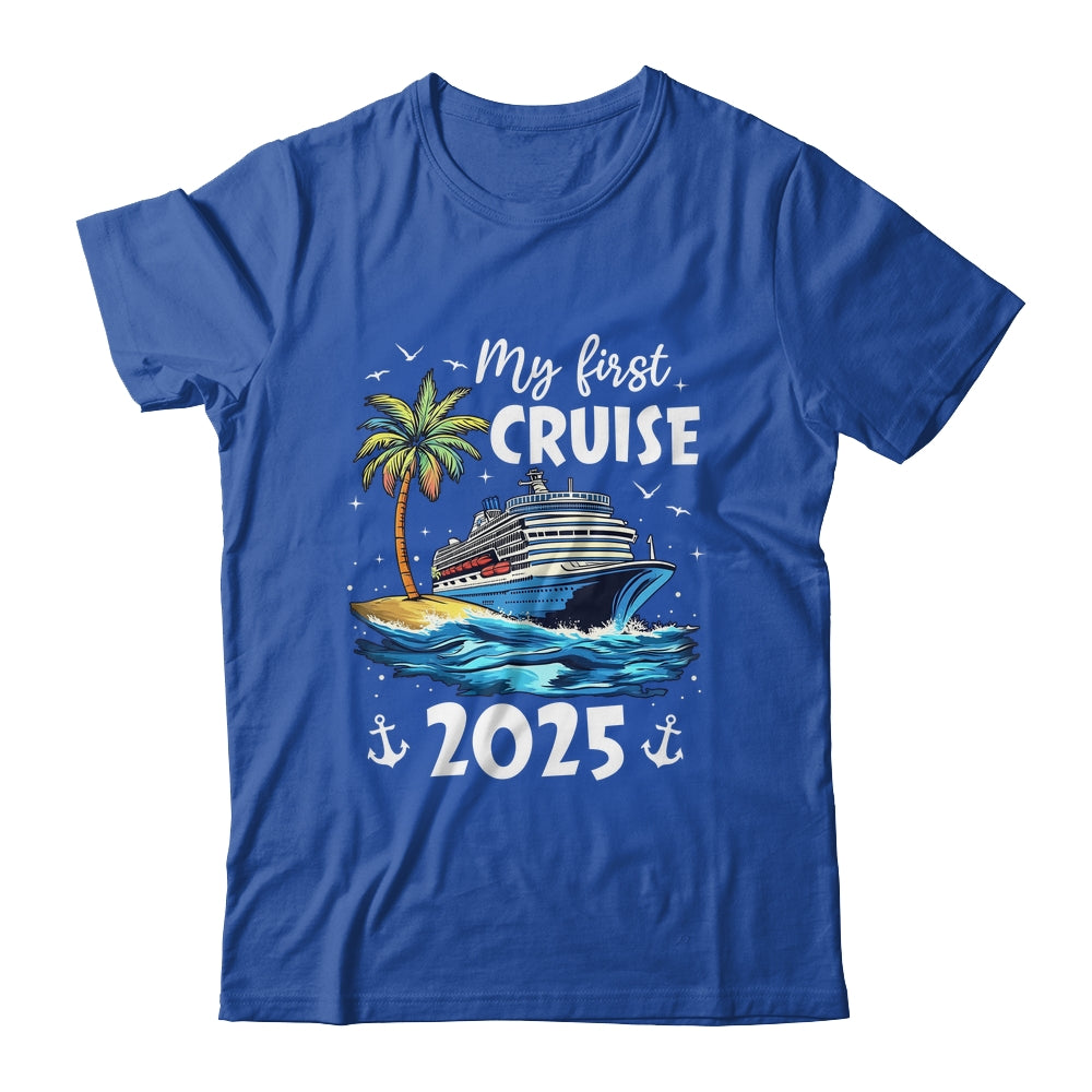 My First Cruise 2025 Funny First Time Cruise Vacation 2025 Shirt & Tank Top | teecentury