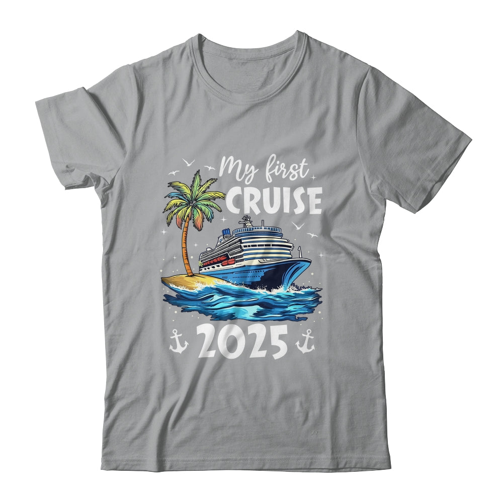 My First Cruise 2025 Funny First Time Cruise Vacation 2025 Shirt & Tank Top | teecentury