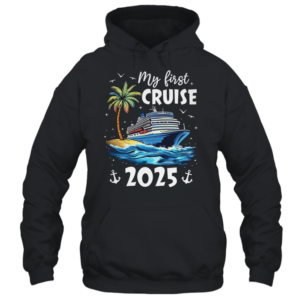 My First Cruise 2025 Funny First Time Cruise Vacation 2025 Shirt & Tank Top | teecentury