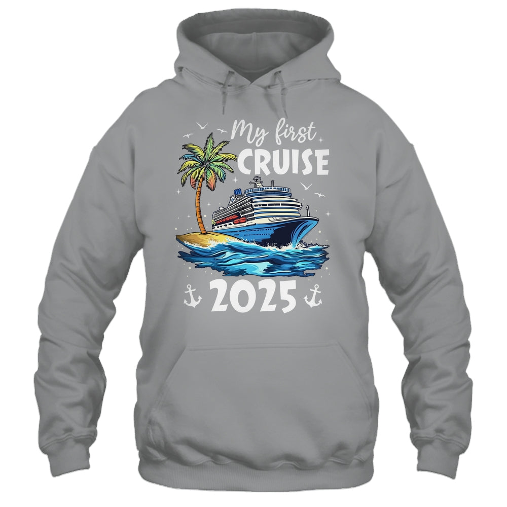 My First Cruise 2025 Funny First Time Cruise Vacation 2025 Shirt & Tank Top | teecentury