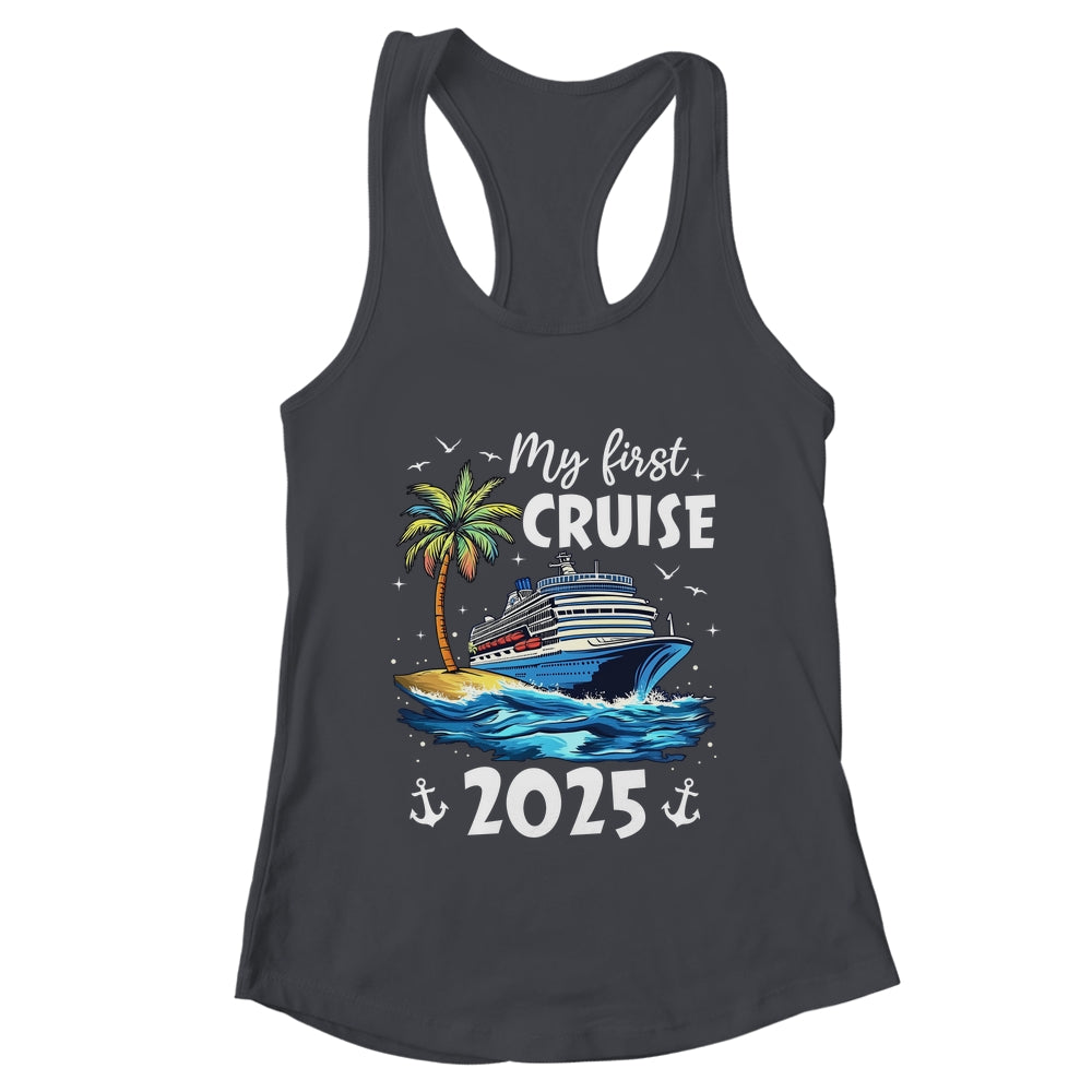 My First Cruise 2025 Funny First Time Cruise Vacation 2025 Shirt & Tank Top | teecentury
