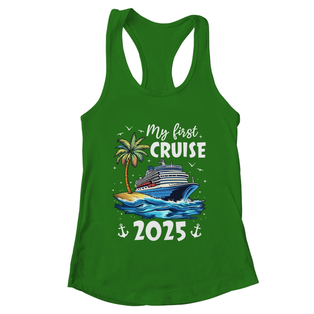 My First Cruise 2025 Funny First Time Cruise Vacation 2025 Shirt & Tank Top | teecentury
