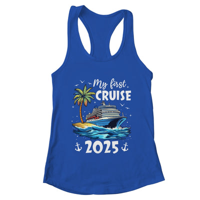 My First Cruise 2025 Funny First Time Cruise Vacation 2025 Shirt & Tank Top | teecentury