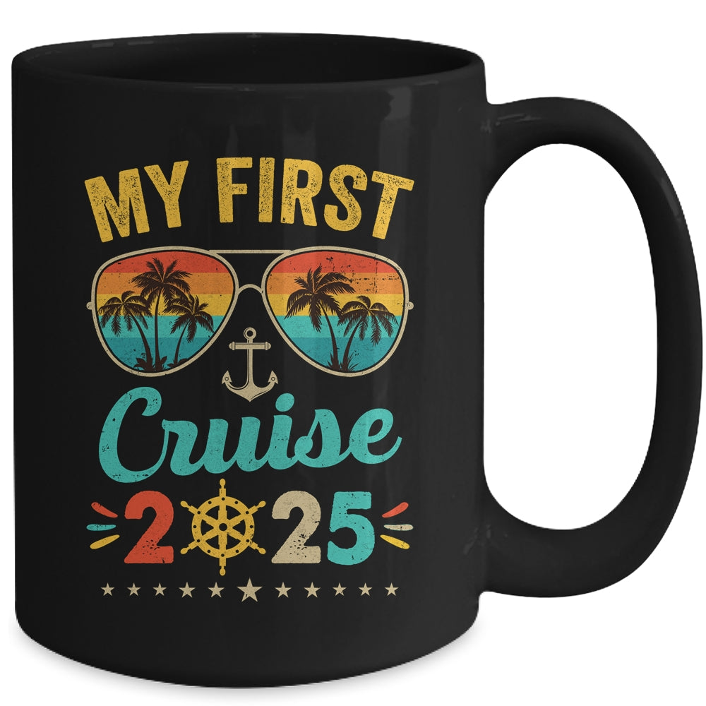 My First Cruise 2025 Tee Family Vacation Cruise Ship Travel Mug | teecentury
