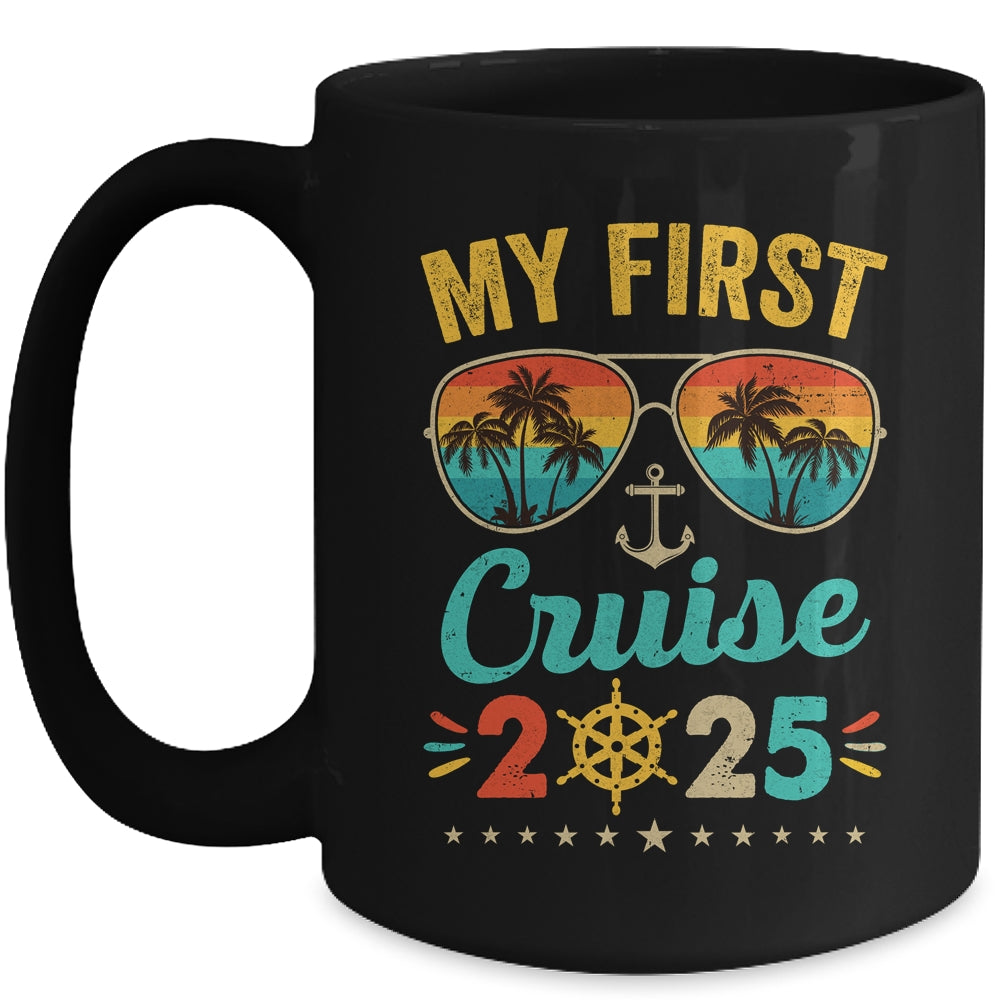 My First Cruise 2025 Tee Family Vacation Cruise Ship Travel Mug | teecentury