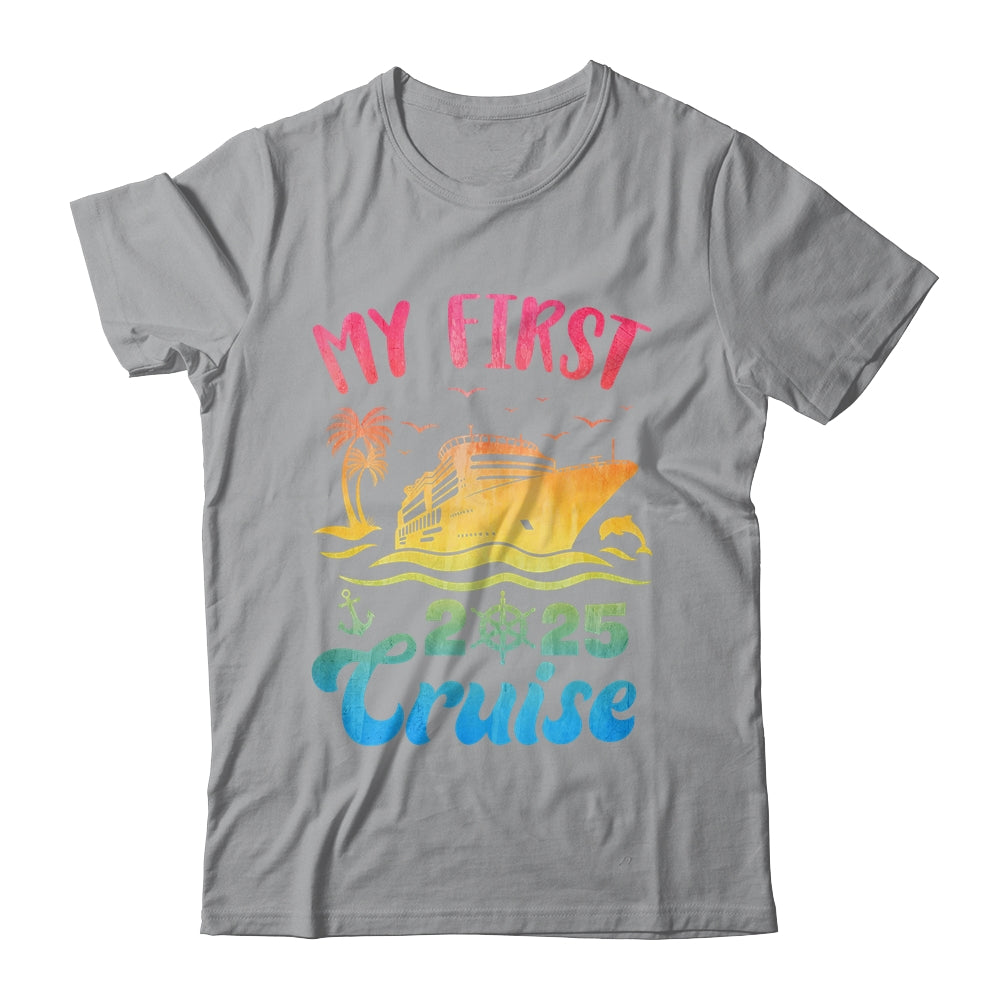 My First Cruise 2025 Vacation Matching Family Cruise Ship Shirt & Tank Top | teecentury