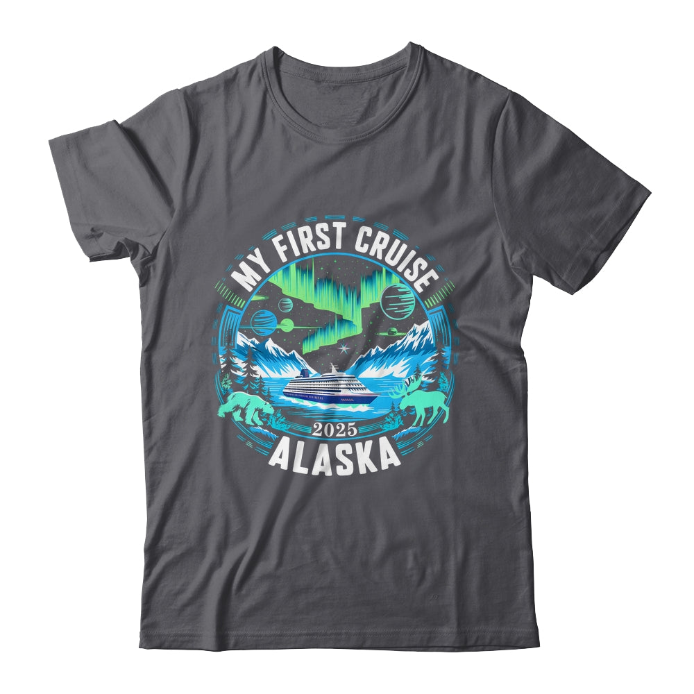My First Cruise Alaska 2025 Northern Lights Cruisin Alaska Shirt & Hoodie | teecentury
