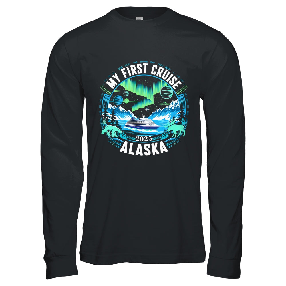 My First Cruise Alaska 2025 Northern Lights Cruisin Alaska Shirt & Hoodie | teecentury