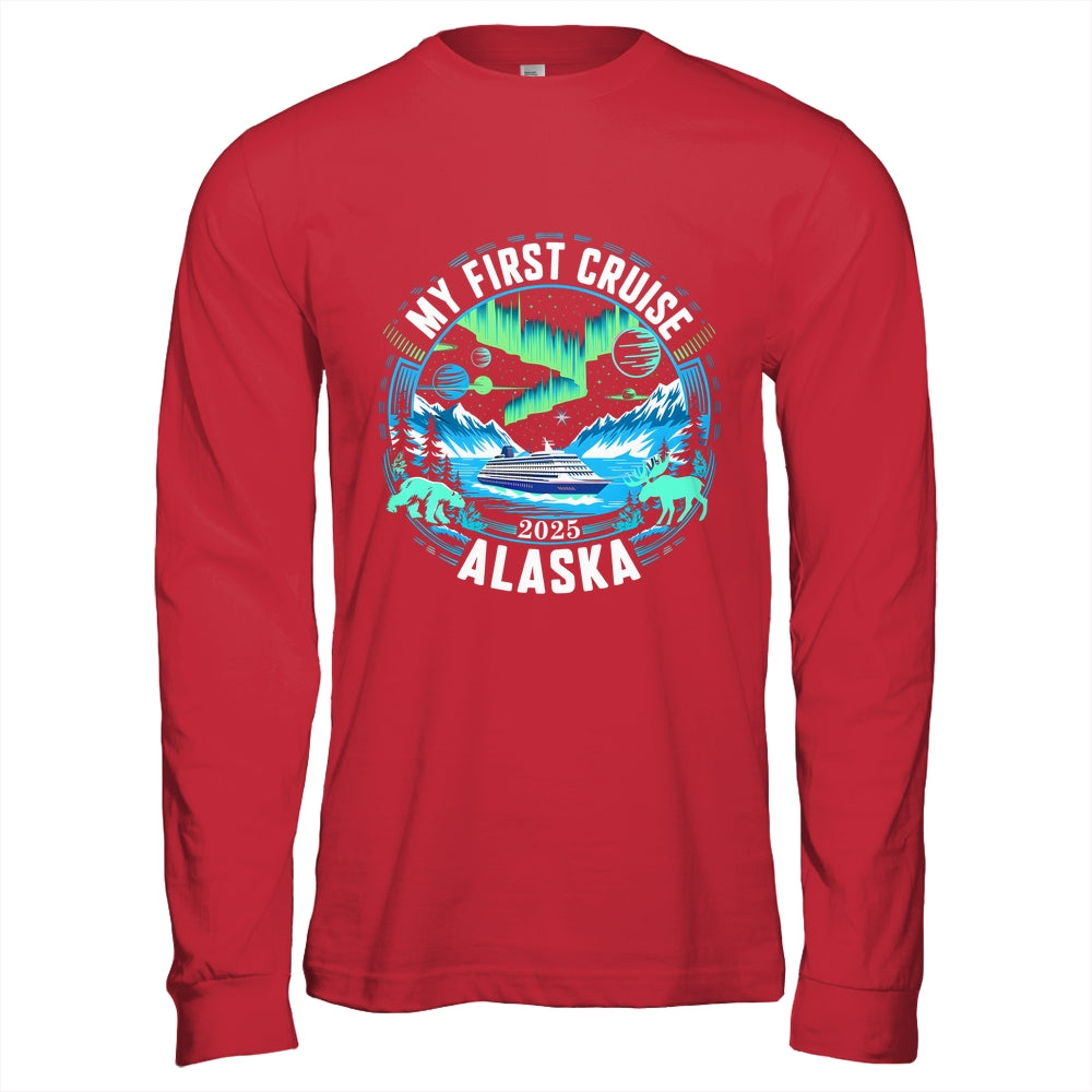 My First Cruise Alaska 2025 Northern Lights Cruisin Alaska Shirt & Hoodie | teecentury
