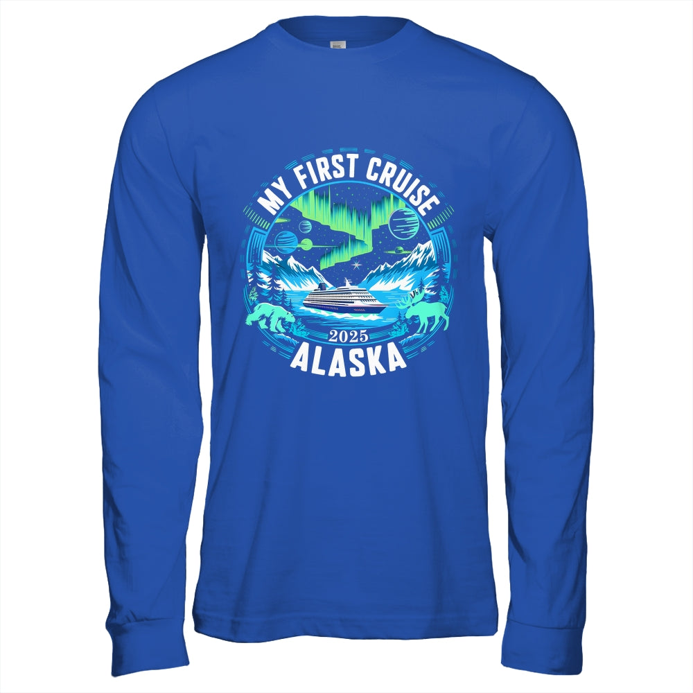 My First Cruise Alaska 2025 Northern Lights Cruisin Alaska Shirt & Hoodie | teecentury