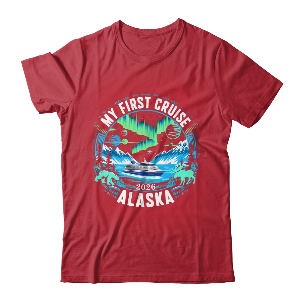 My First Cruise Alaska 2026 Northern Lights Cruisin Alaska Shirt & Hoodie | teecentury