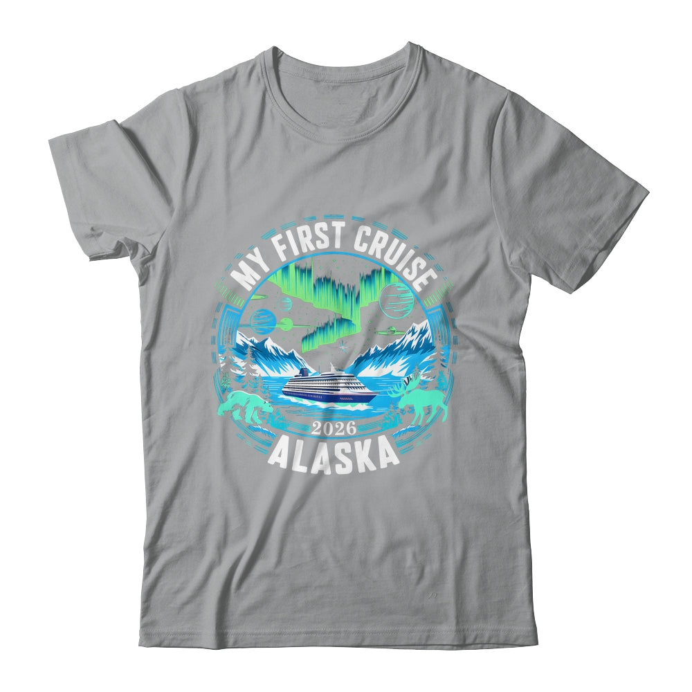 My First Cruise Alaska 2026 Northern Lights Cruisin Alaska Shirt & Hoodie | teecentury