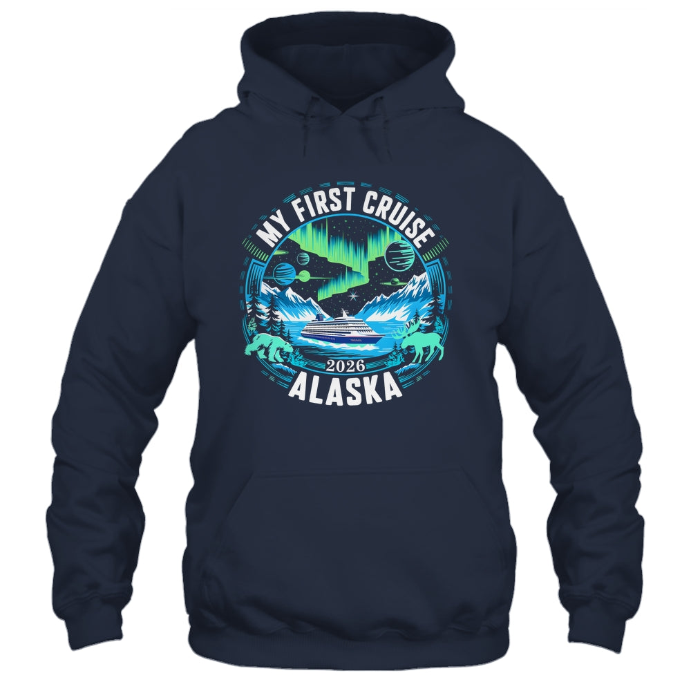 My First Cruise Alaska 2026 Northern Lights Cruisin Alaska Shirt & Hoodie | teecentury