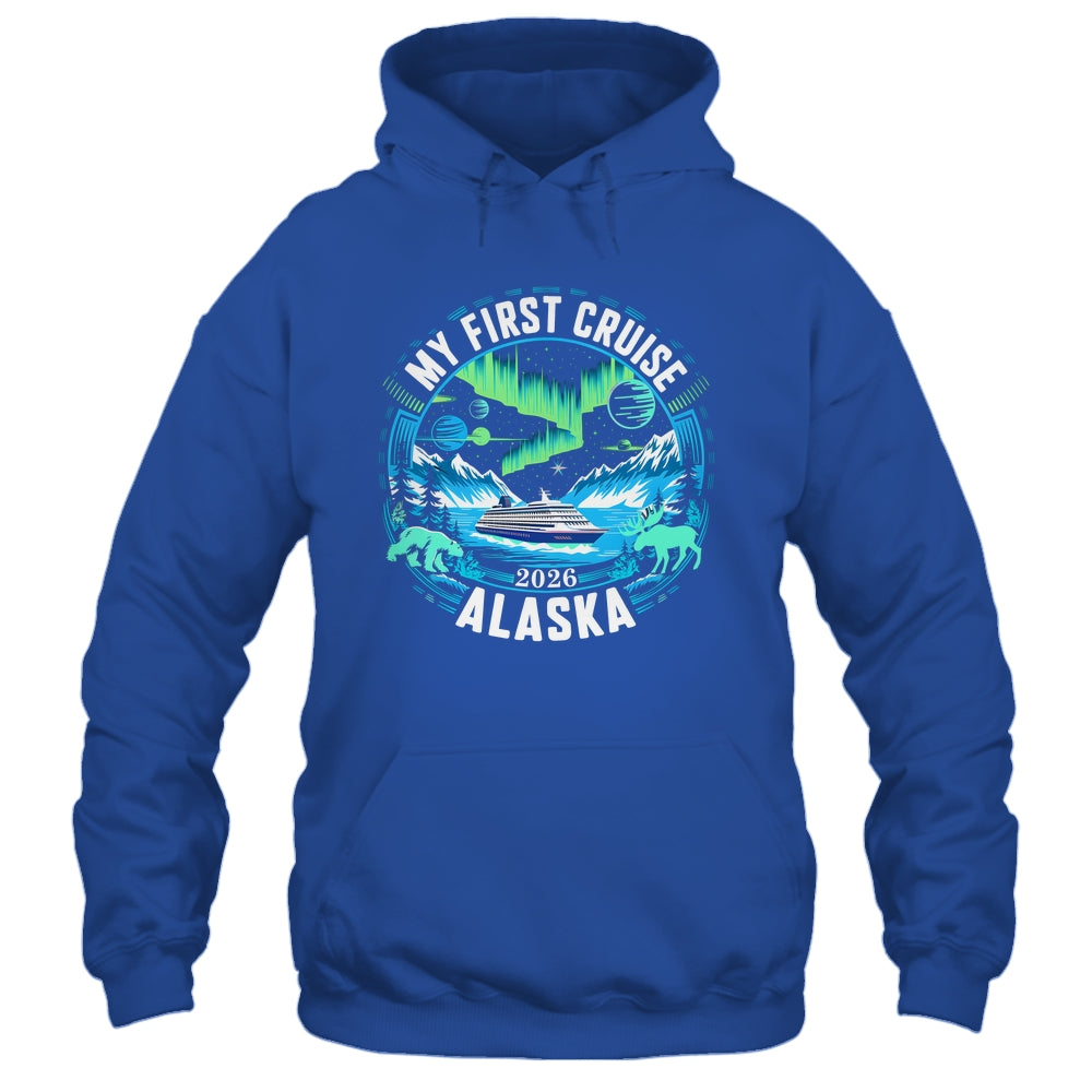 My First Cruise Alaska 2026 Northern Lights Cruisin Alaska Shirt & Hoodie | teecentury