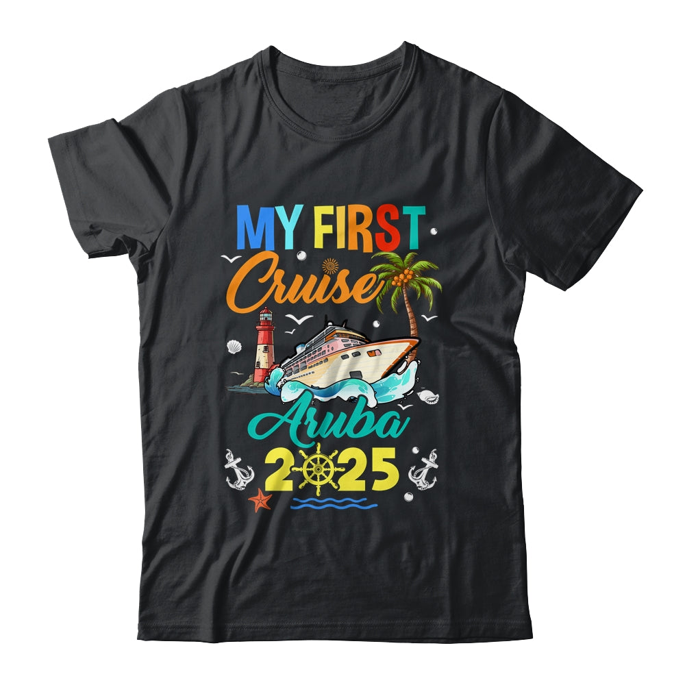 My First Cruise Aruba 2025 Family Matching Vacation Group Shirt & Tank Top | teecentury