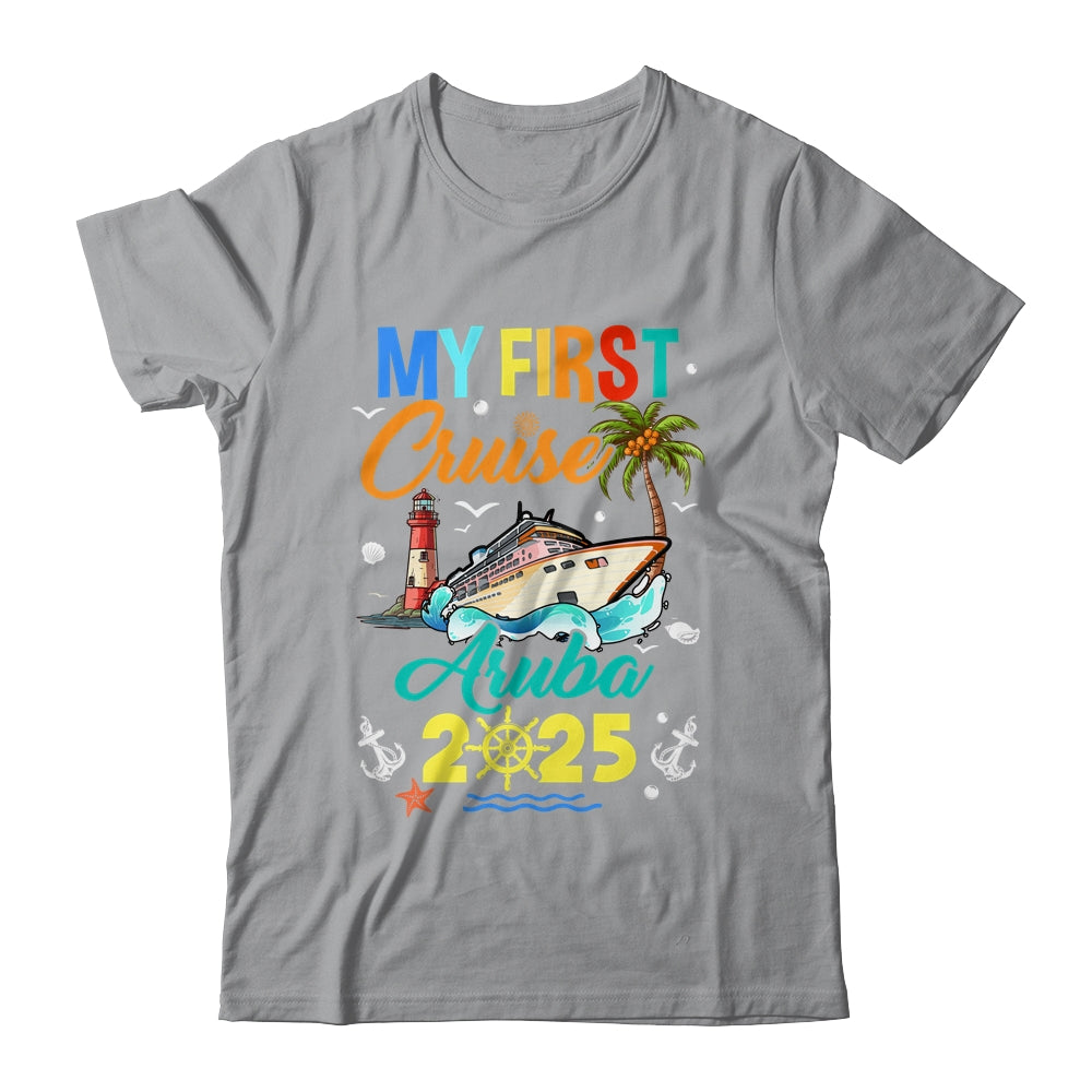 My First Cruise Aruba 2025 Family Matching Vacation Group Shirt & Tank Top | teecentury