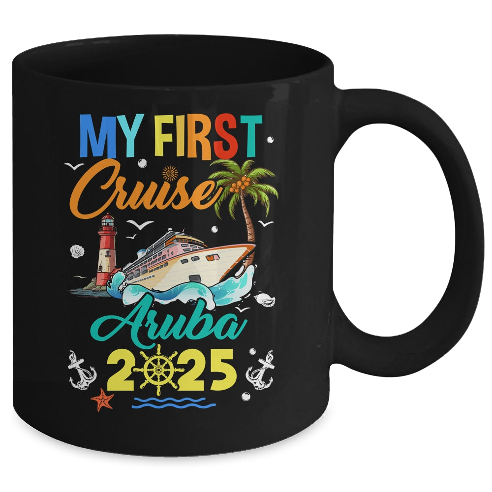 My First Cruise Aruba 2025 Family Matching Vacation Group Mug | teecentury