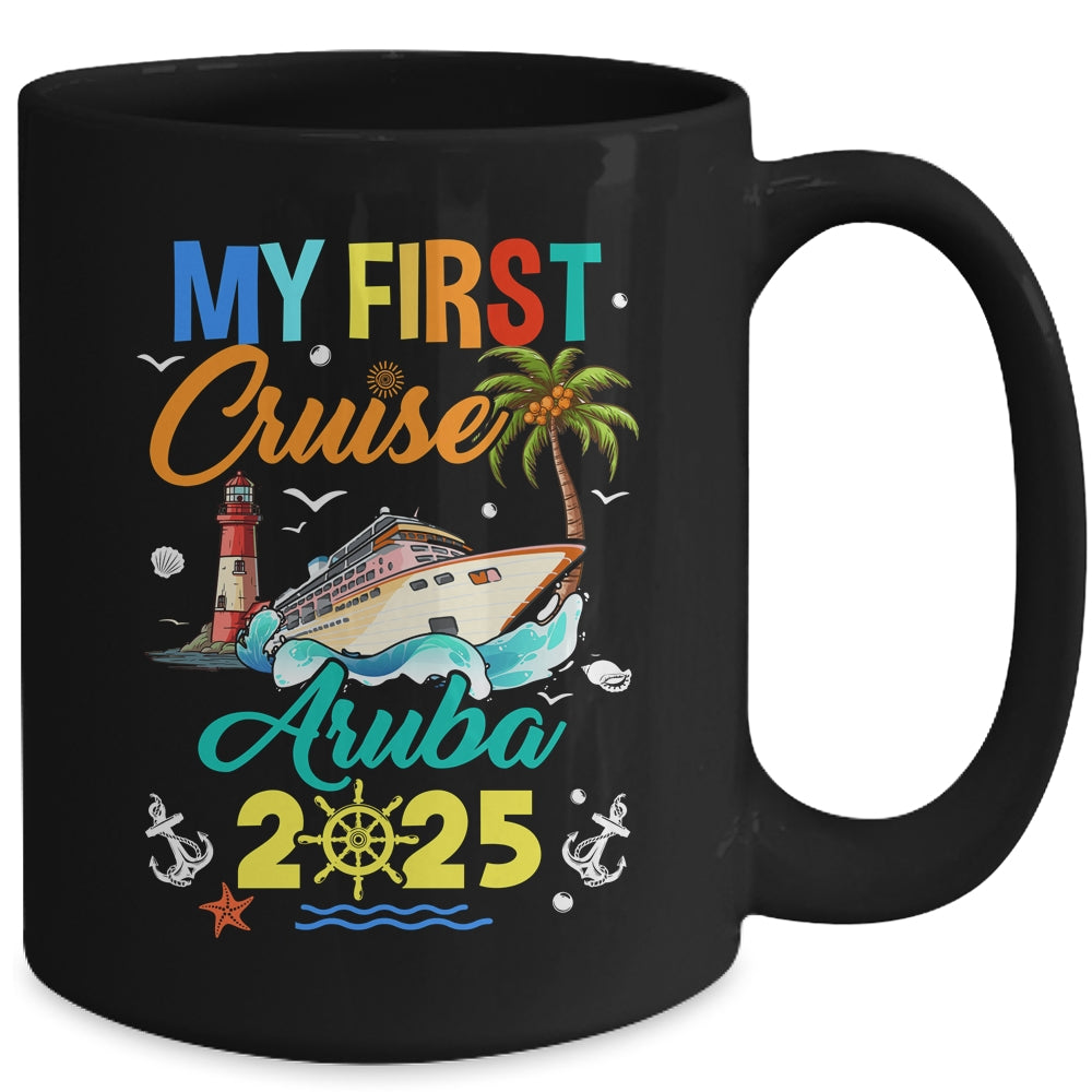 My First Cruise Aruba 2025 Family Matching Vacation Group Mug | teecentury