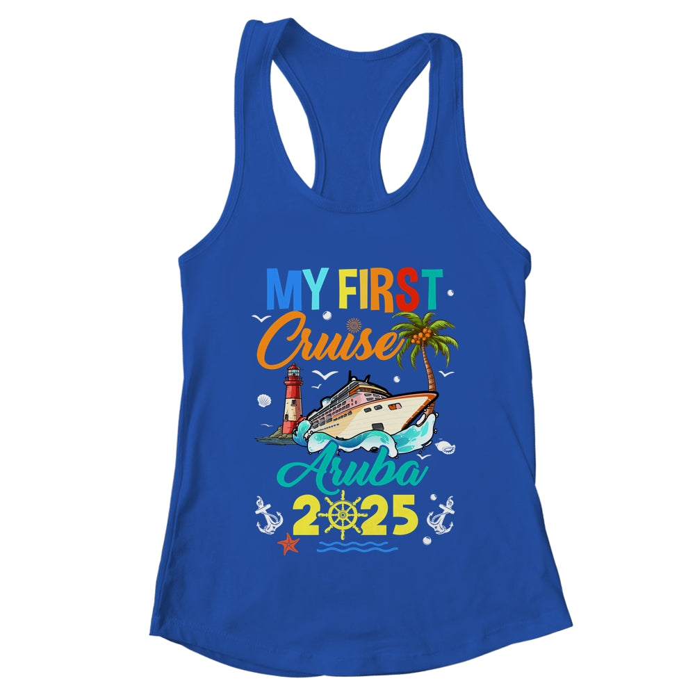 My First Cruise Aruba 2025 Family Matching Vacation Group Shirt & Tank Top | teecentury