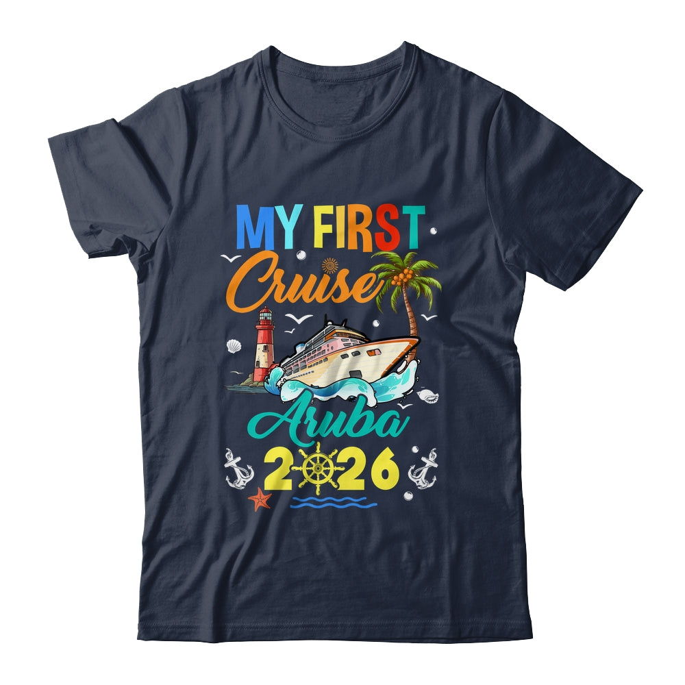My First Cruise Aruba 2026 Family Matching Vacation Group Shirt & Tank Top | teecentury