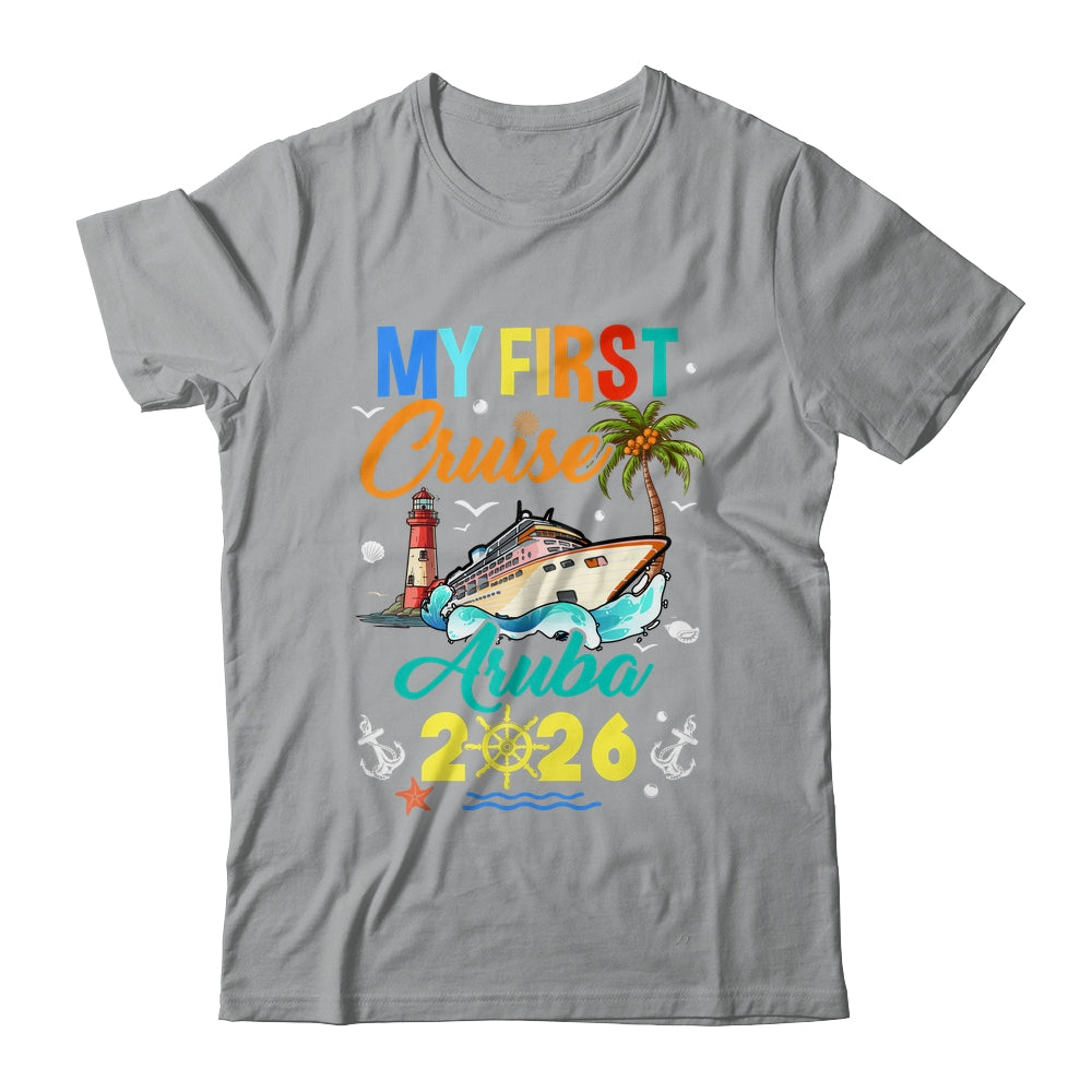 My First Cruise Aruba 2026 Family Matching Vacation Group Shirt & Tank Top | teecentury