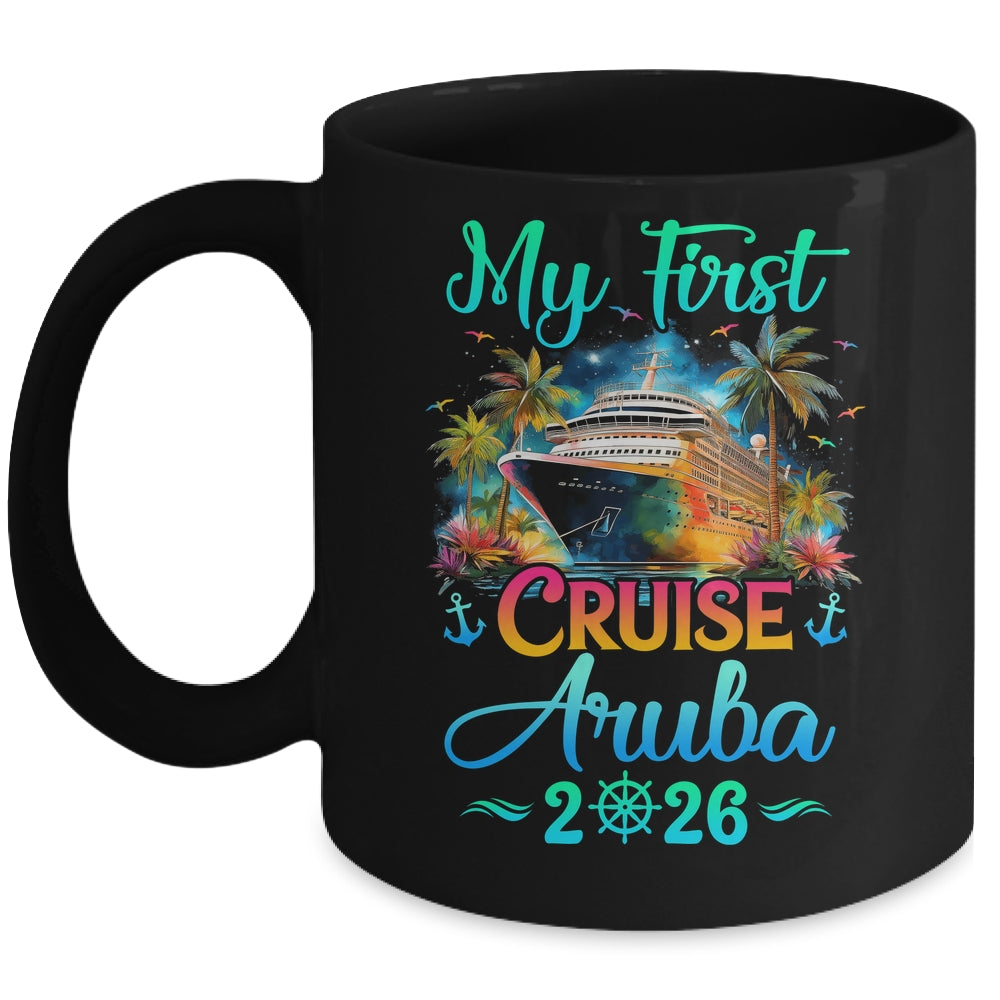 My First Cruise Aruba 2026 Family Trip Cruisin Together Mug | teecentury