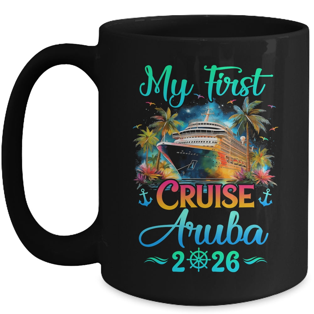 My First Cruise Aruba 2026 Family Trip Cruisin Together Mug | teecentury