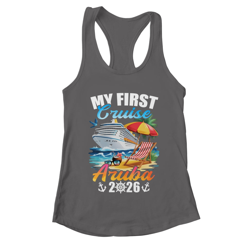 My First Cruise Aruba 2026 Family Vacation Trip Matching Shirt & Tank Top | teecentury