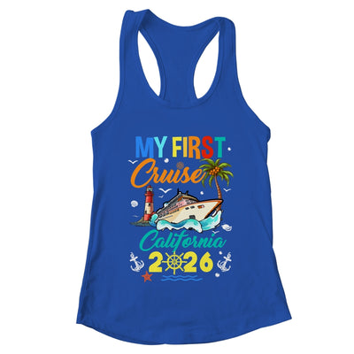 My First Cruise California 2026 Family Matching Vacation Group Shirt & Tank Top | teecentury