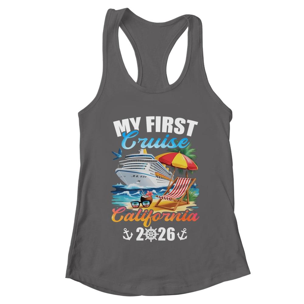My First Cruise California 2026 Family Vacation Trip Matching Shirt & Tank Top | teecentury