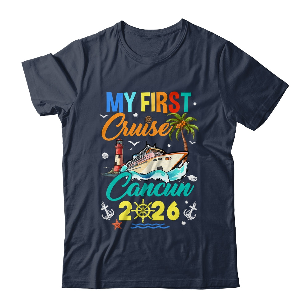 My First Cruise Cancun 2026 Family Matching Vacation Group Shirt & Tank Top | teecentury