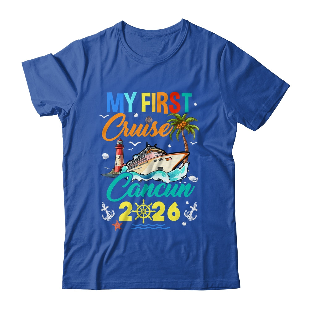 My First Cruise Cancun 2026 Family Matching Vacation Group Shirt & Tank Top | teecentury
