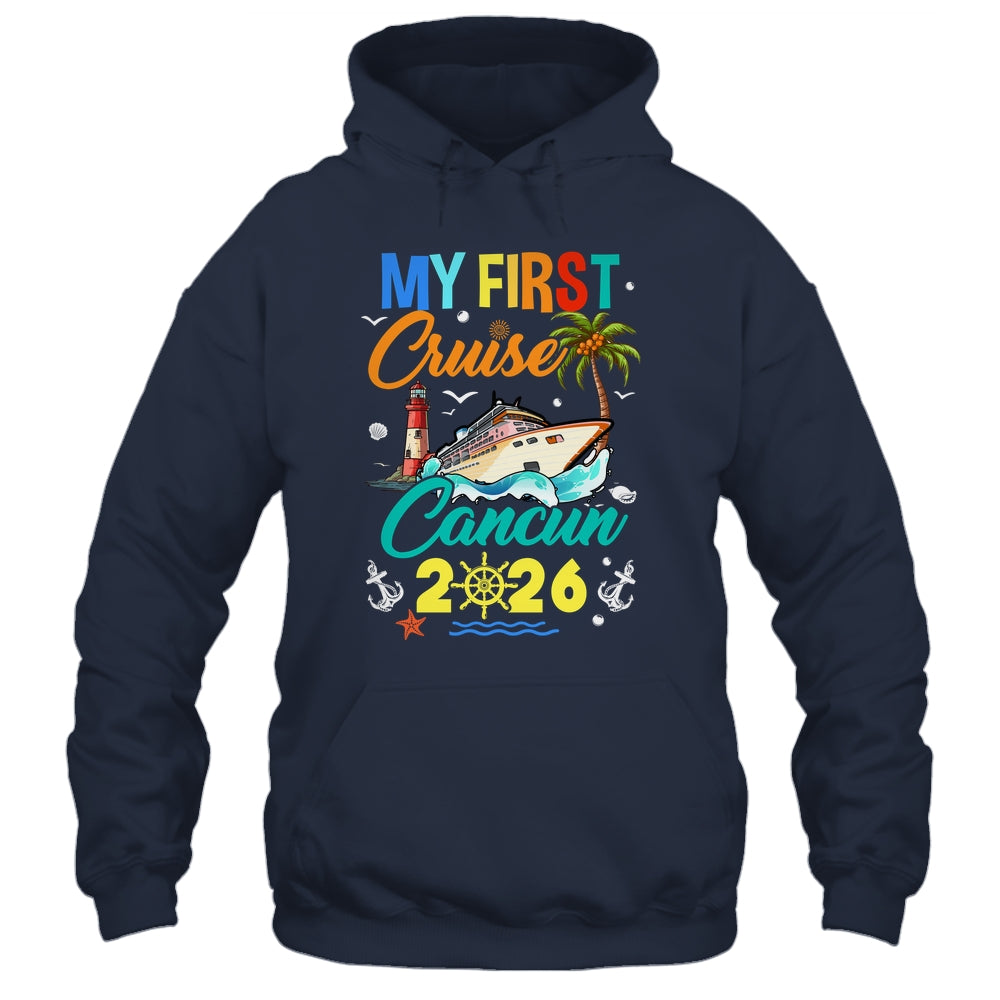 My First Cruise Cancun 2026 Family Matching Vacation Group Shirt & Tank Top | teecentury
