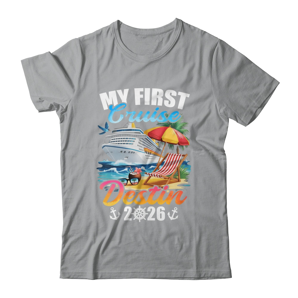 My First Cruise Destin 2026 Family Vacation Trip Matching Shirt & Tank Top | teecentury
