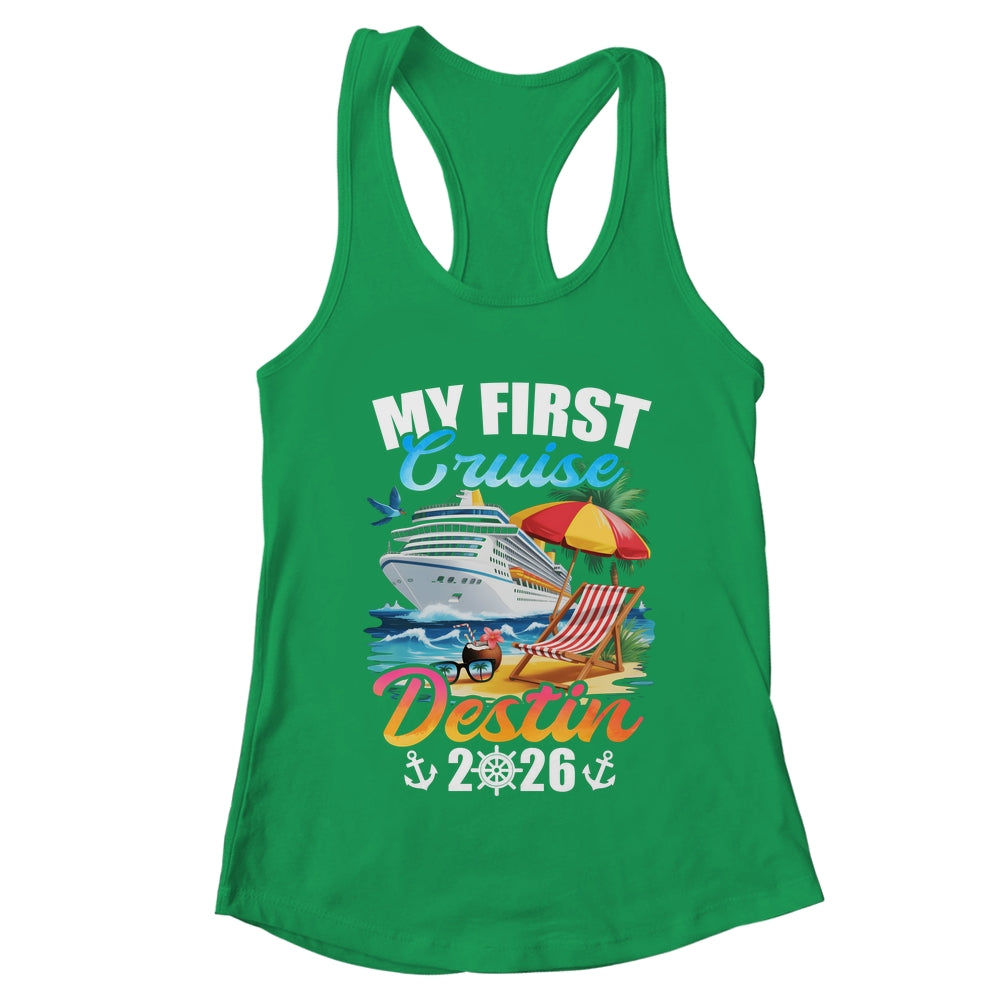 My First Cruise Destin 2026 Family Vacation Trip Matching Shirt & Tank Top | teecentury