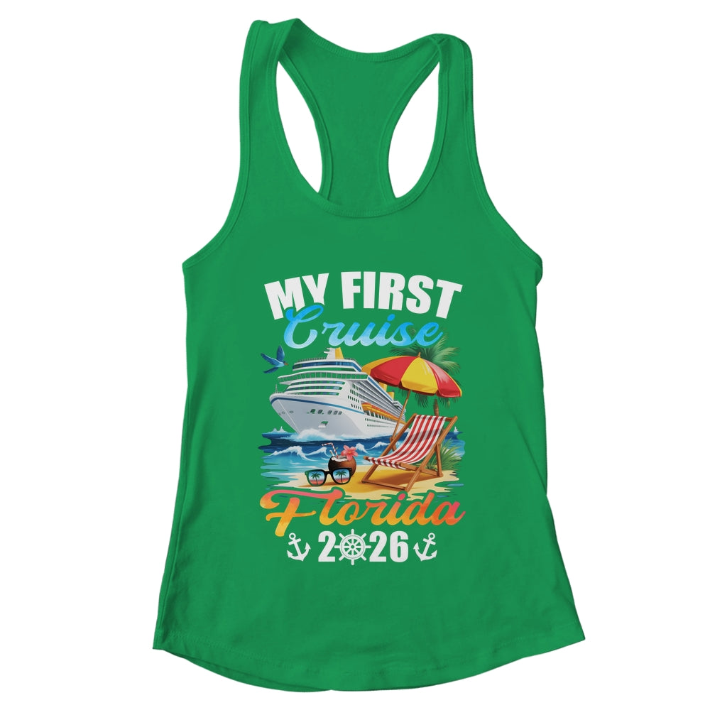 My First Cruise Florida 2026 Family Vacation Trip Matching Shirt & Tank Top | teecentury