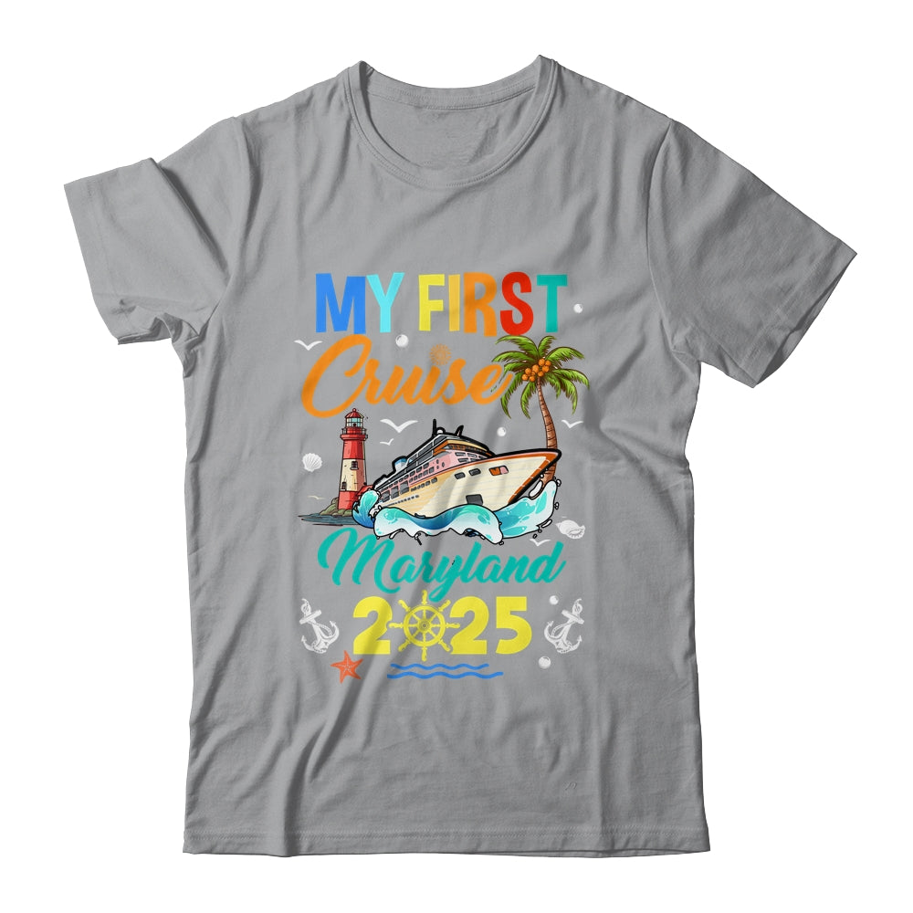 My First Cruise Maryland 2025 Family Matching Vacation Group Shirt & Tank Top | teecentury