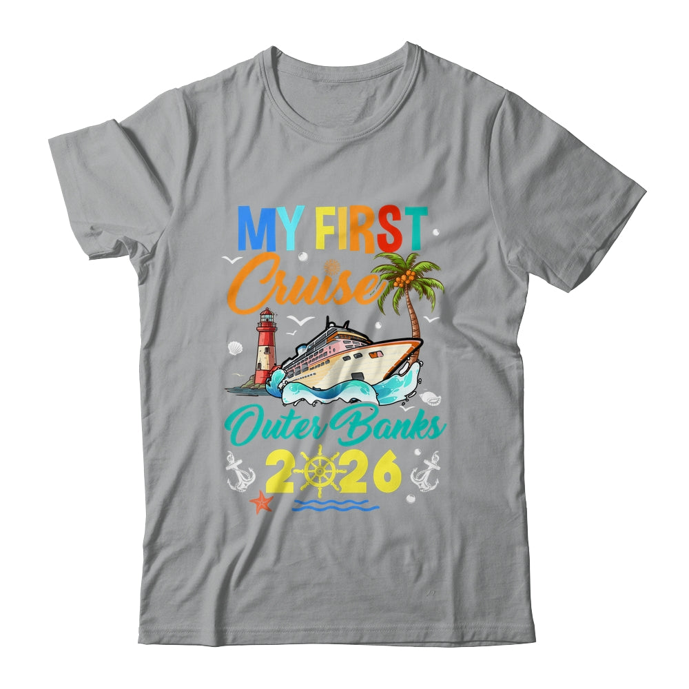 My First Cruise Outer Banks 2026 Family Matching Vacation Group Shirt & Tank Top | teecentury