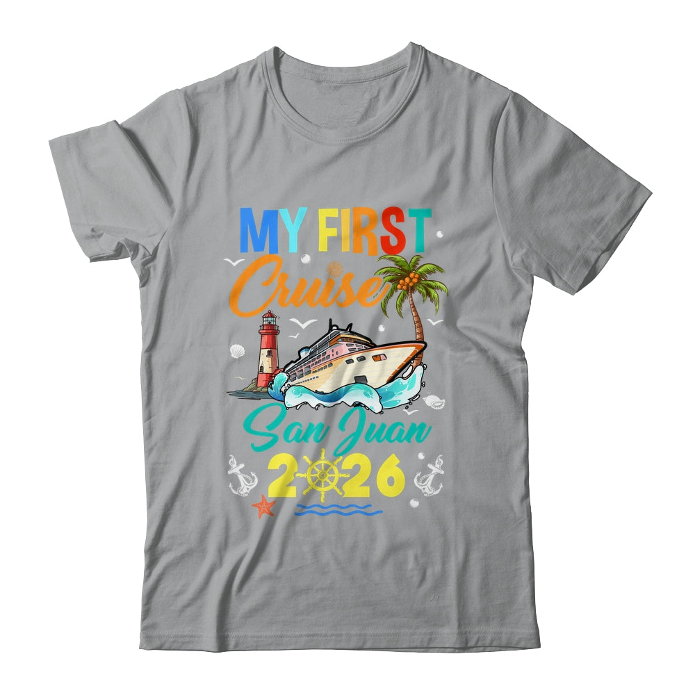 My First Cruise San Juan 2026 Family Matching Vacation Group Shirt & Tank Top | teecentury