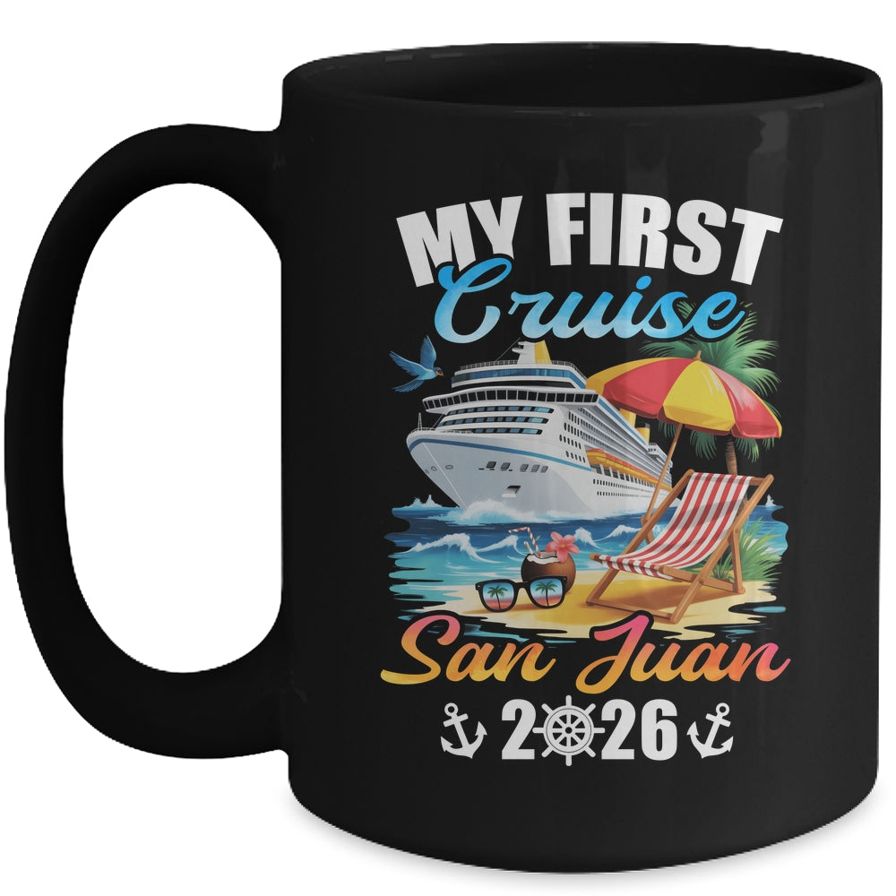 My First Cruise San Juan 2026 Family Vacation Trip Matching Mug | teecentury