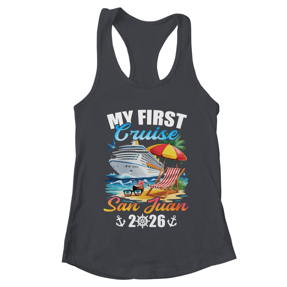 My First Cruise San Juan 2026 Family Vacation Trip Matching Shirt & Tank Top | teecentury