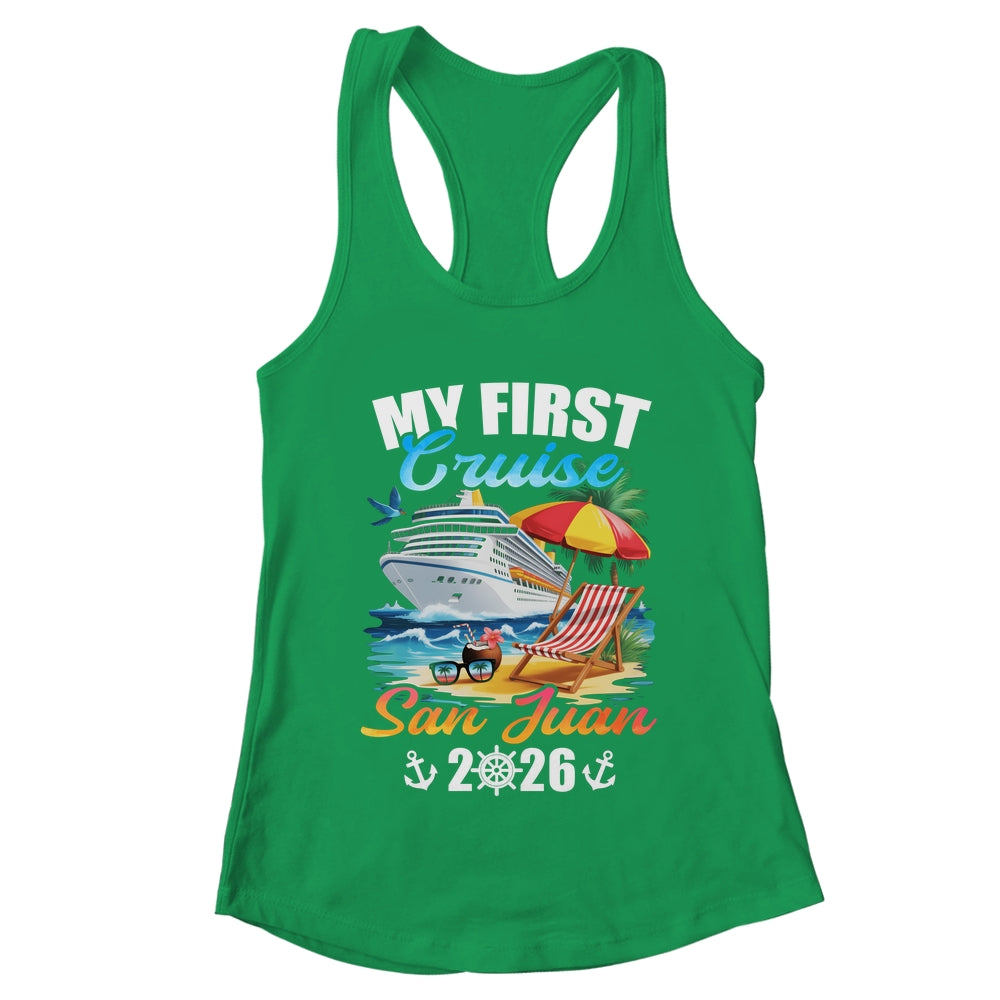 My First Cruise San Juan 2026 Family Vacation Trip Matching Shirt & Tank Top | teecentury