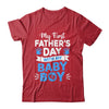 My First Fathers Day With Baby Son Funny First Time Dad Shirt & Hoodie | teecentury