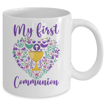 My First Holy Communion Christians And Catholic Girls Boys Mug | teecentury