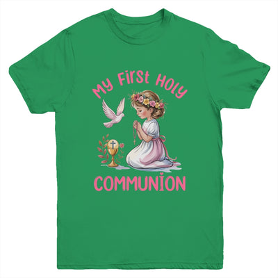 My First Holy Communion For Girl Christian Catholic Youth Shirt | teecentury