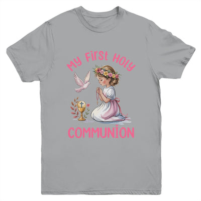 My First Holy Communion For Girl Christian Catholic Youth Shirt | teecentury